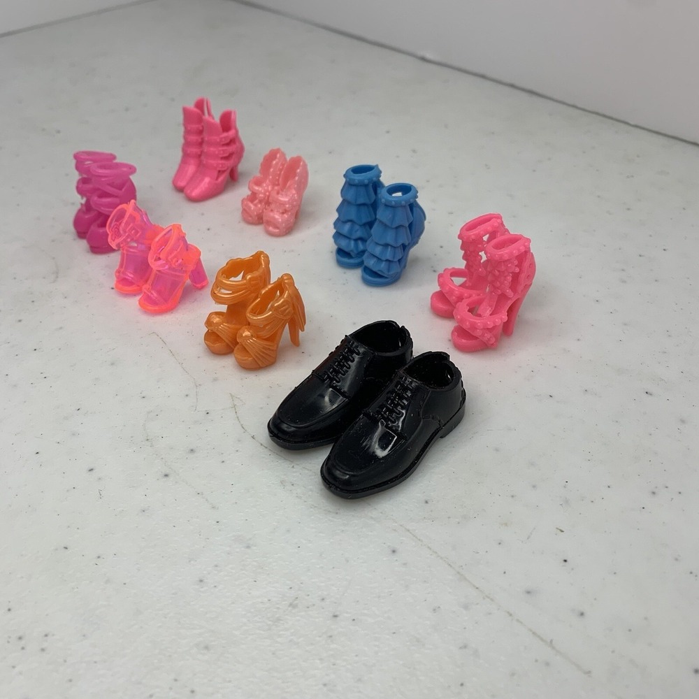 Lot of 8 Pairs Barbie & Ken Doll Shoes Fashion Doll Accessories - Picture 3 of 4